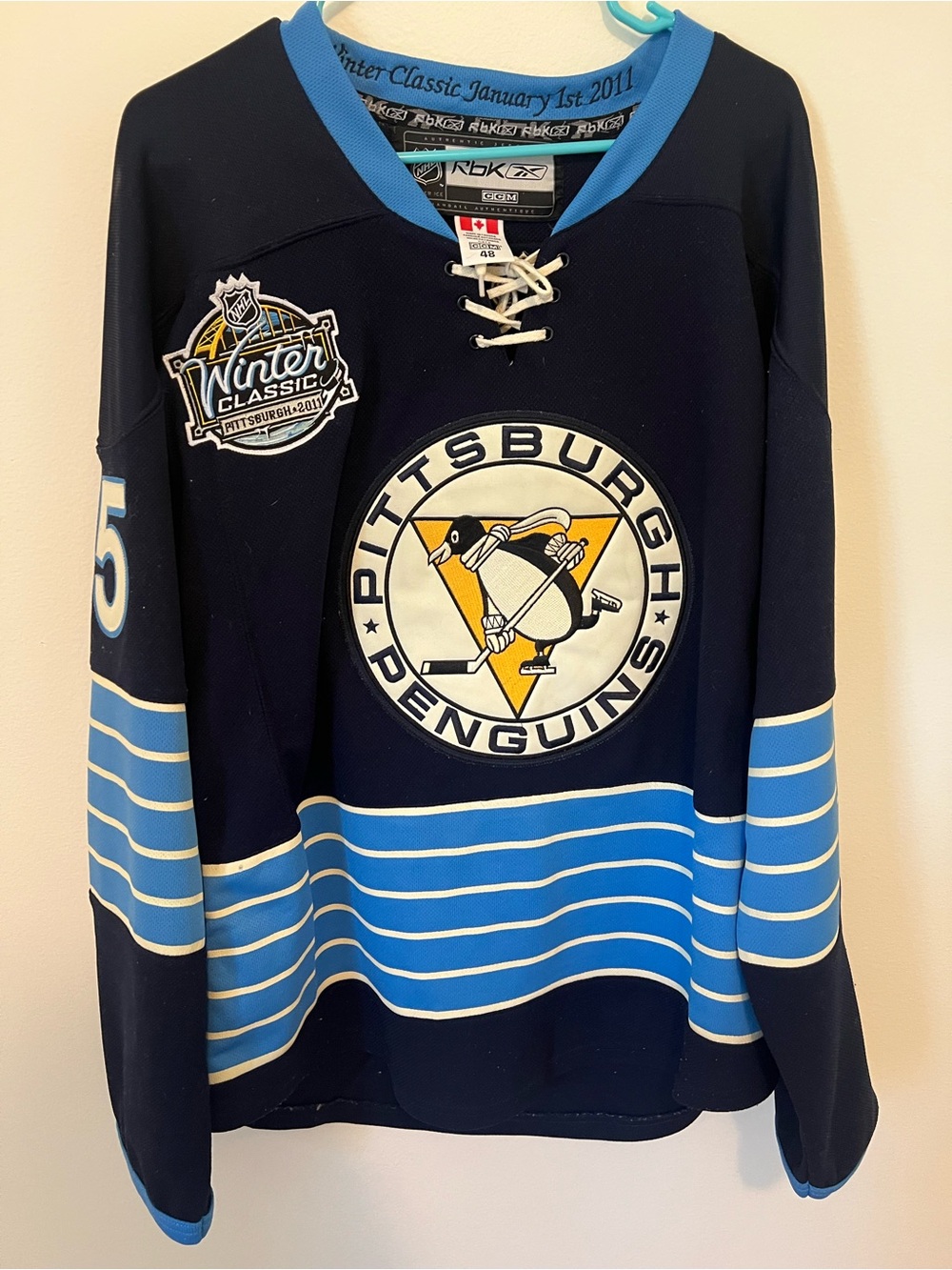 AUTHENTIC 2011 Reebok Pittsburgh Penguins Winter Classic Jersey